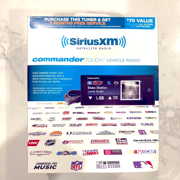 New SiriusXM Commander Touch Full-Color, Touchscreen Dash-Mounted Radio